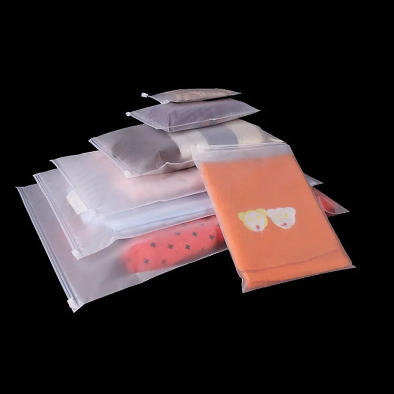 custom frosted clothing bags