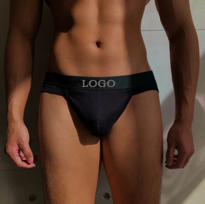 Men's Custom Micro Modal Breathable Cotton Briefs Colourful Mid-Rise Knitted Fabric
