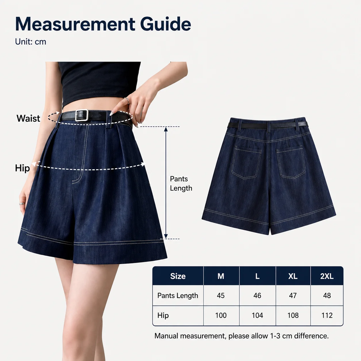 Vintage European Blue Denim Wide-Leg Five-Point Shorts Women Summer Loose Casual Straight-Leg Pants High-Waisted Slimming A-Line