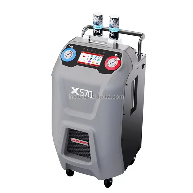 Wonderful X570 Full Automatic AC  R134a Refrigerant Recovery and Filling Machine A/C Refrigerant Handing System