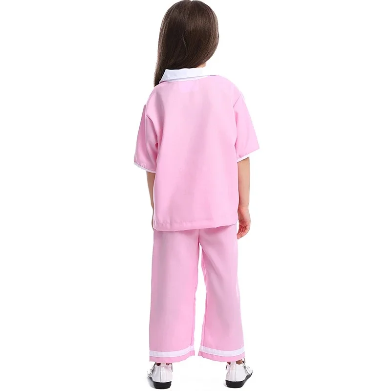 Déguisement Vétérinaire Enfant – Costume Docteur Avec Haut, Pantalon, Chapeau Et Masque – Tailles S à XL