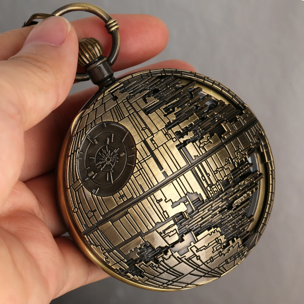 New American War Movie Musical Steampunk Pocket Watch with Melody Music Box  Clock for Kids Gifts