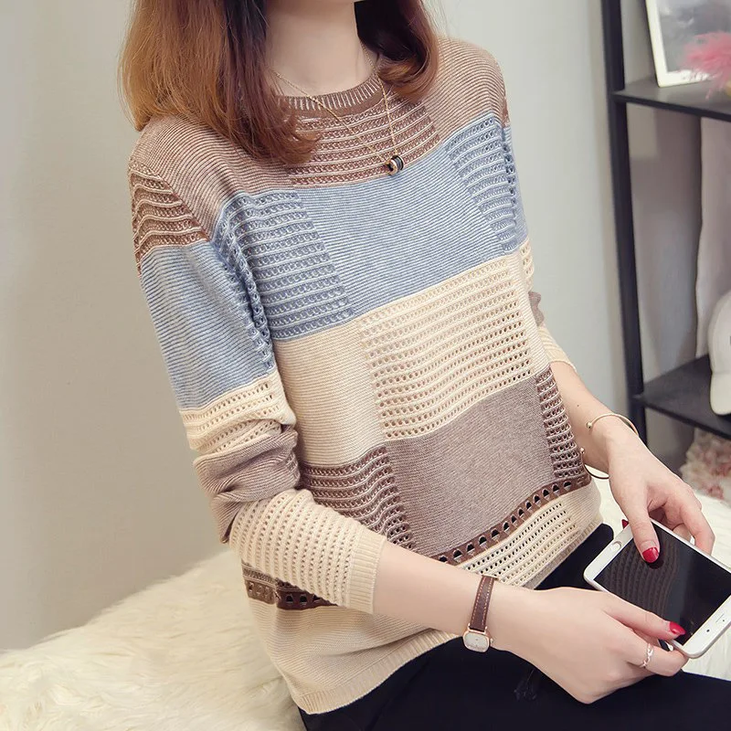 Suéter De Manga Larga De Cuello Redondo Para Mujer,Jerseys Informales  Sueltos De Punto A La Moda,Camisas En Oferta - Buy Suéter De Las Mujeres,Las  Mujeres De Manga Larga Suéter Del Suéter De