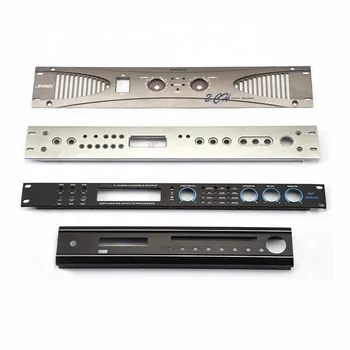 China Supplier High Precision CNC Machining Prototype Aluminum Amplifiers Front Control Panel