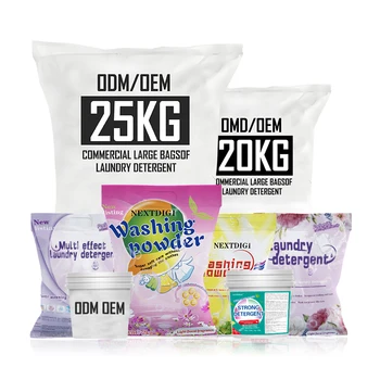 High Quality OEM ODM 25kg Detergent Powder Popular Effective Stain Remover Competitive Price Disposable Feature