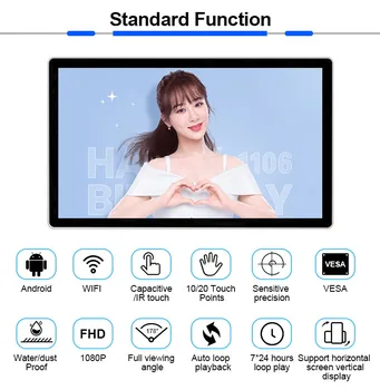 WiFi液晶テレビミニ広告デジタルサイネージディスプレイボード22インチ