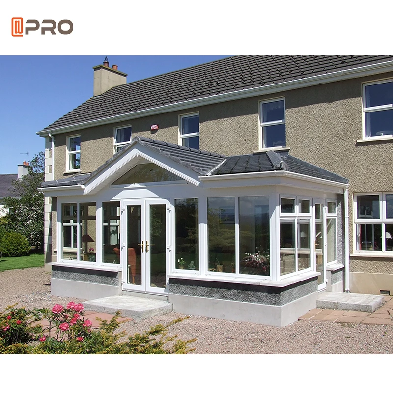 Factory Customized Construction Aluminum Panels Glass Houses Modern Glass Sunroom Glass Roof Panels Houses Sun Room System
