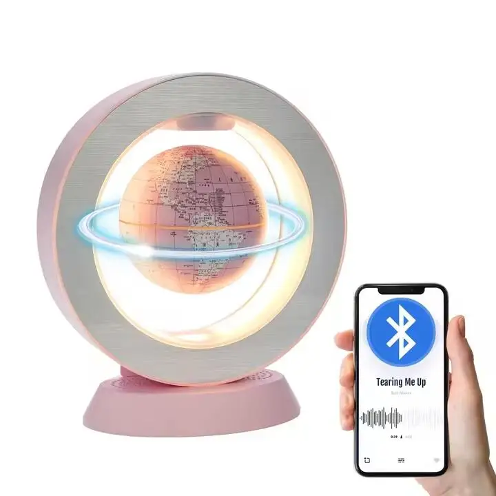 Hotsale Magnetic Floating World Rotating Globe with bluetooth Speaker for Gift Creative