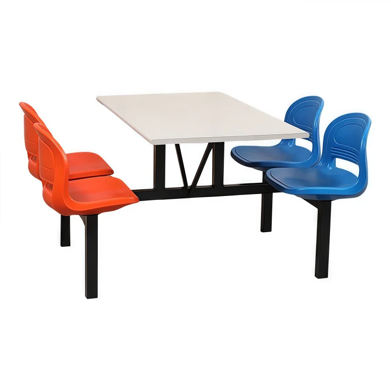 4-seater School Furniture Dining Table and Chair