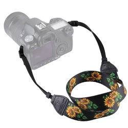 Most Popular PULUZ Retro Ethnic Style Multi-color Series floral vintage Shoulder Neck Strap Camera Strap for SLR / DSLR Cameras