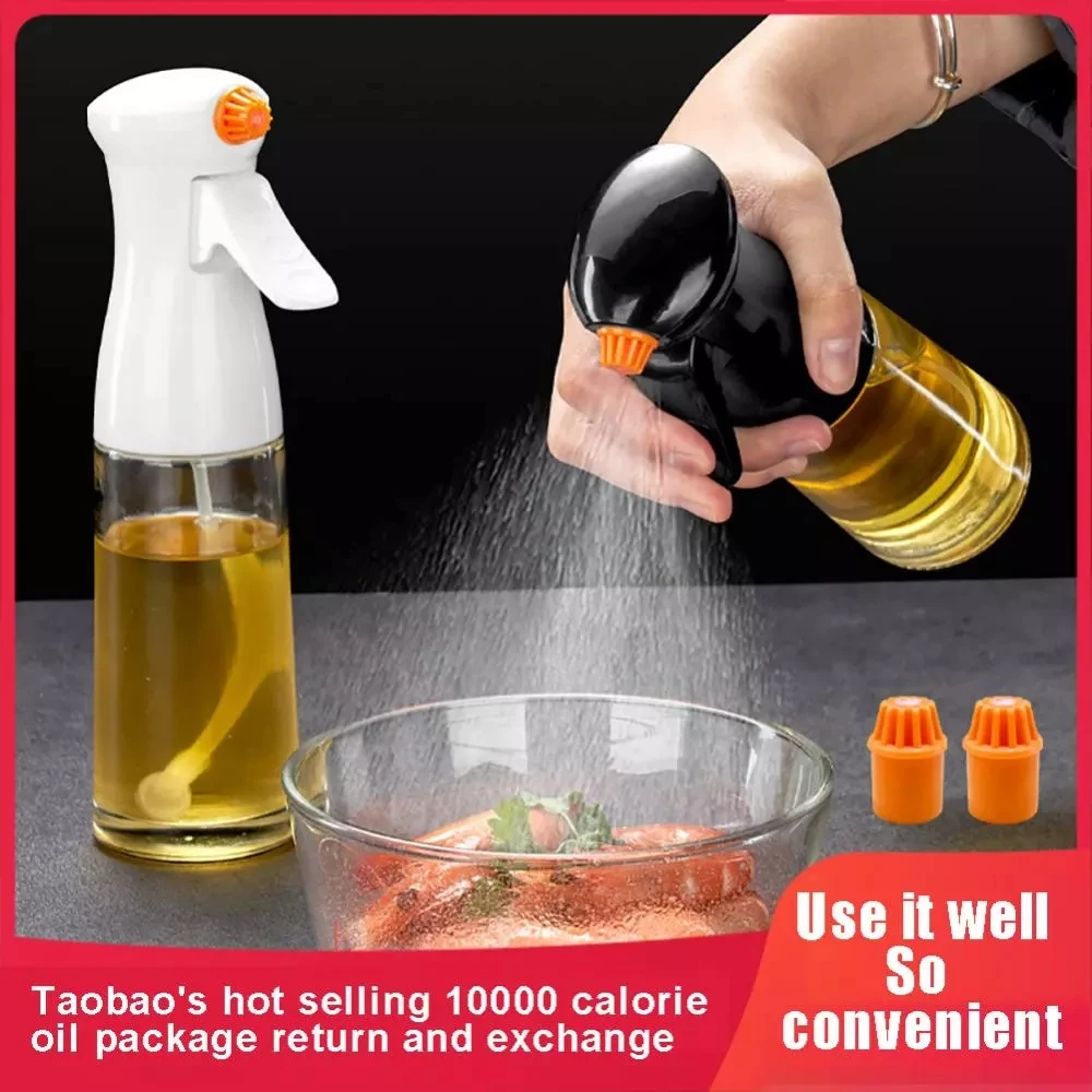 New Arrival 200ml Olive Oil Spray Bottle Durable Cooking Oil Plastic Bottle Convenient Oil Mist