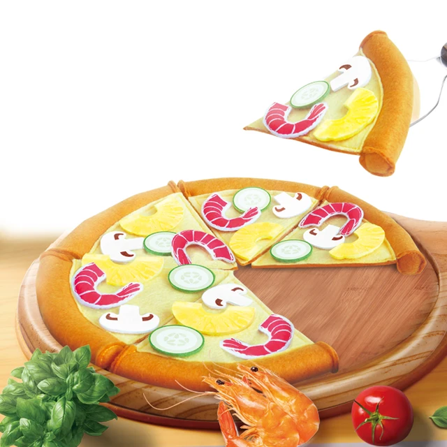 Wholesale Direct Sales Children Educational Cooking Pizza Kids Pretend Seafood pizza Play Set