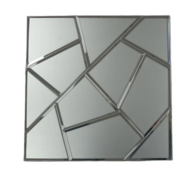 Irregular Shiny 3d Glass Mosaic Tile for Wall Kitchen Background Mosaic Tile