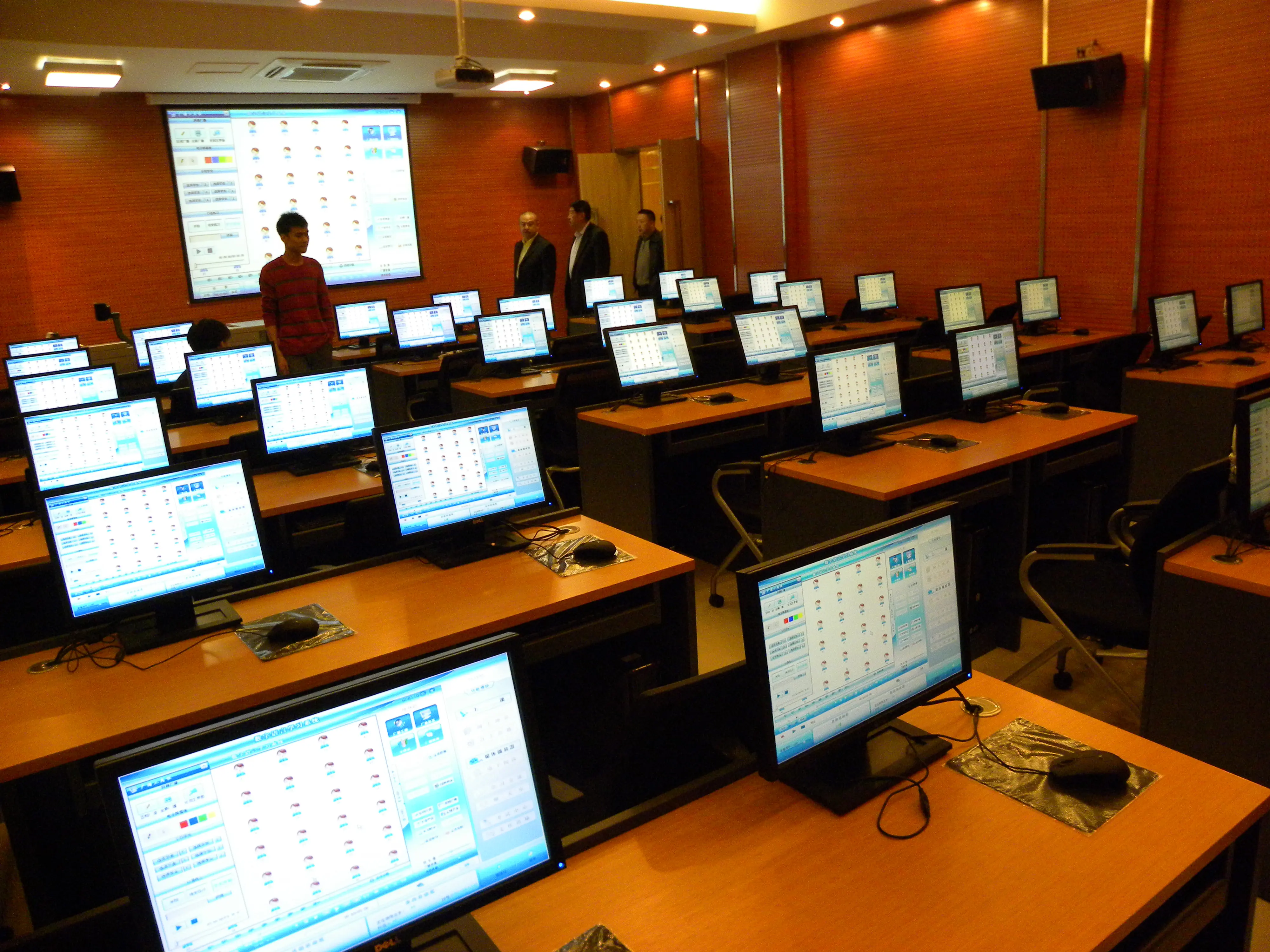student terminal all in one computer language lab equipment with software
