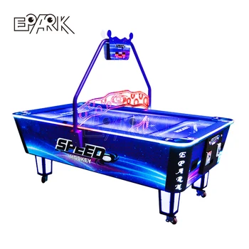 Coin Operated Wooden Frame Sonic Sports Air Hockey Acrylic Table For Game Room