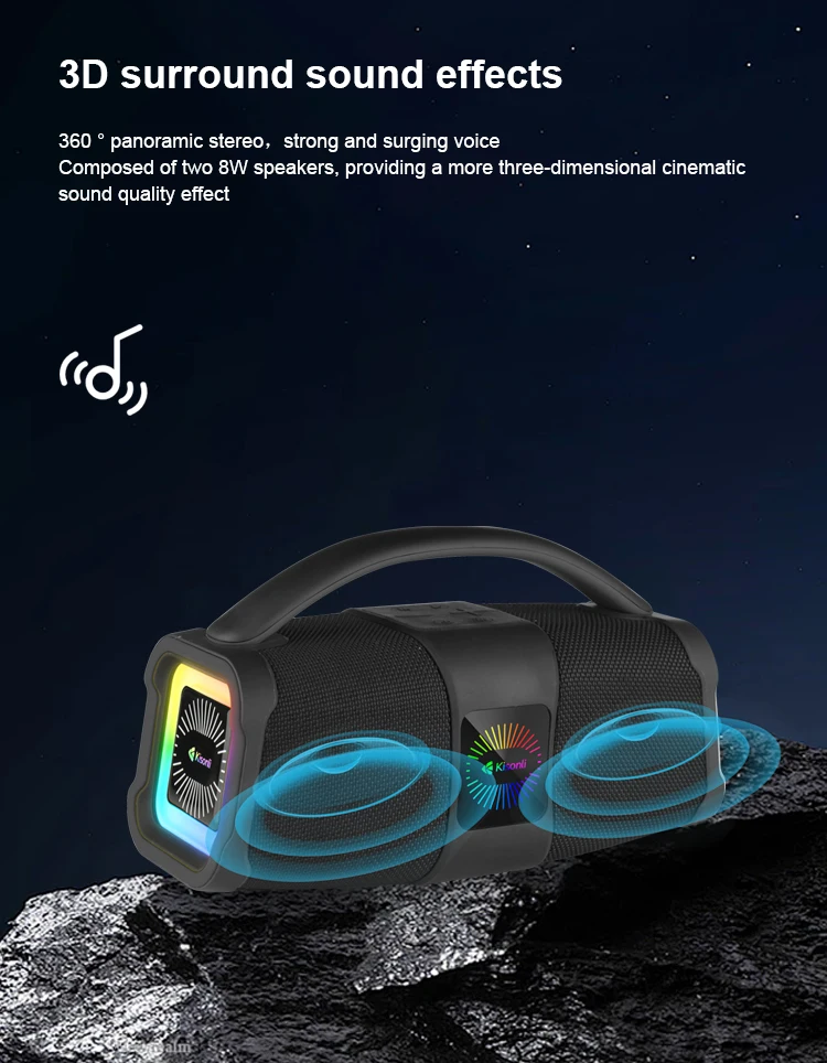 Kisonli K5 16w Blue Tooth Surround Speaker Portable Audio Player