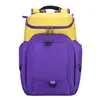 Bloc de couleur violet et jaune