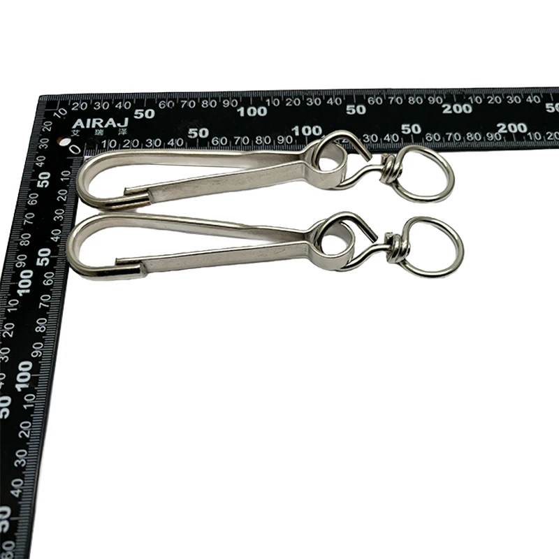 117mm Nickel Plated 4293 Spring Swivel Carabiner Lanyard Snap Clip Metal Hook Buckle Pet Leashes Keychain Carabiner