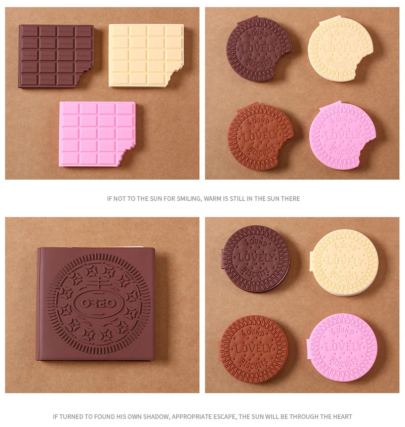 Wholesale High-Appearance Mini Notebook Scented Chocolate Notepad with Loose Leaf Mini Memo Book