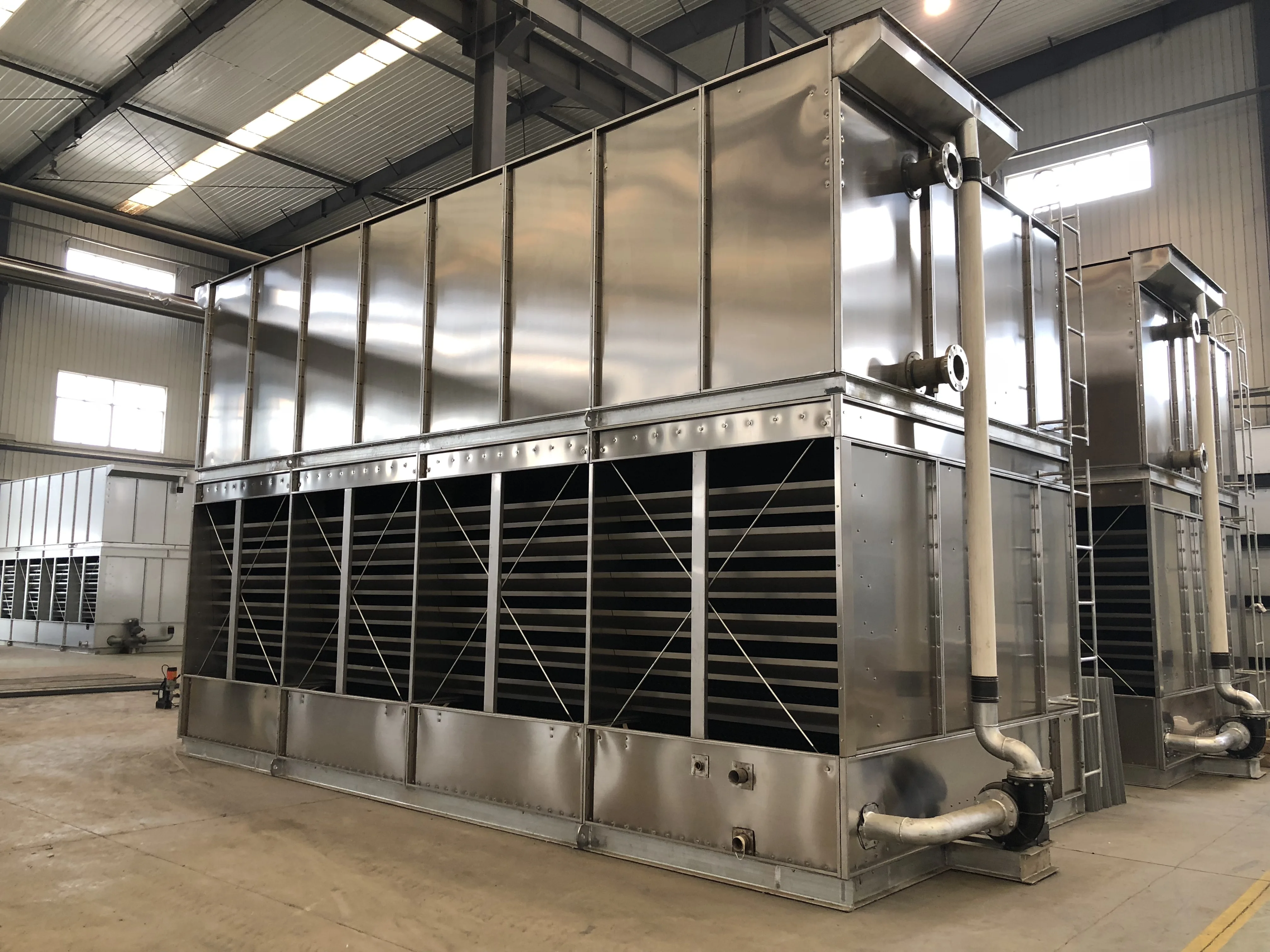 R Freon Kw Industrial Refrigeration Ammonia Evaporative Condenser For Ice Plant Cooling