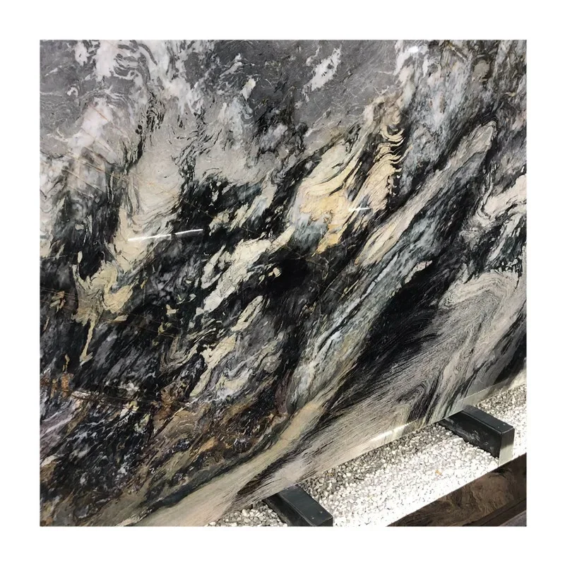 Lüks Stil Parlaq Qara və Ağ Marmar Plitalar və Marmar Daşı 60 x 60 sm qiymət
