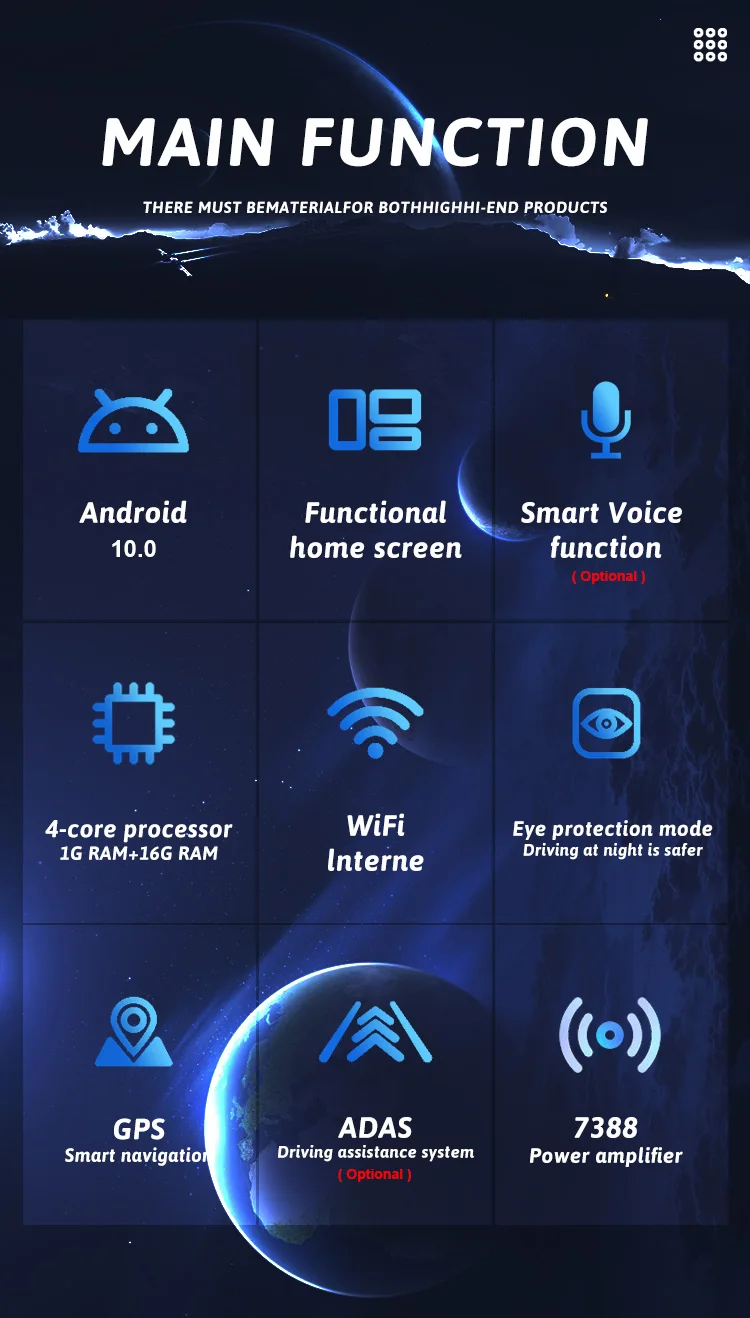 10inch Universal 1 Din Car Multimedia Player Touch Screen Autoradio Stereo Video GPS WiFi Auto Radio Android Video Player