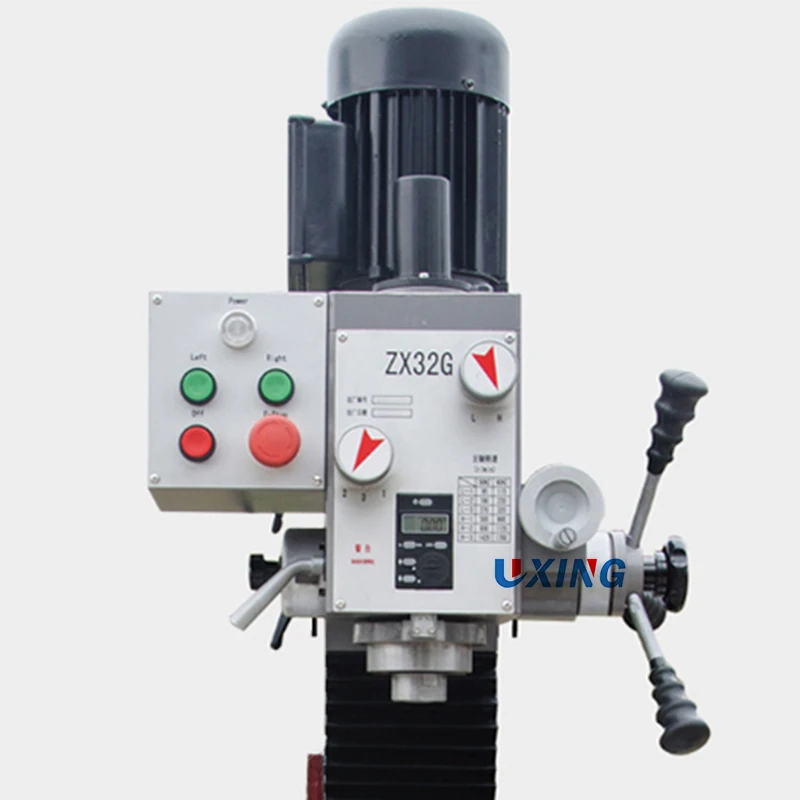 ZX32G Mini Gear Head Drive Manual Fresadora Digital Readout