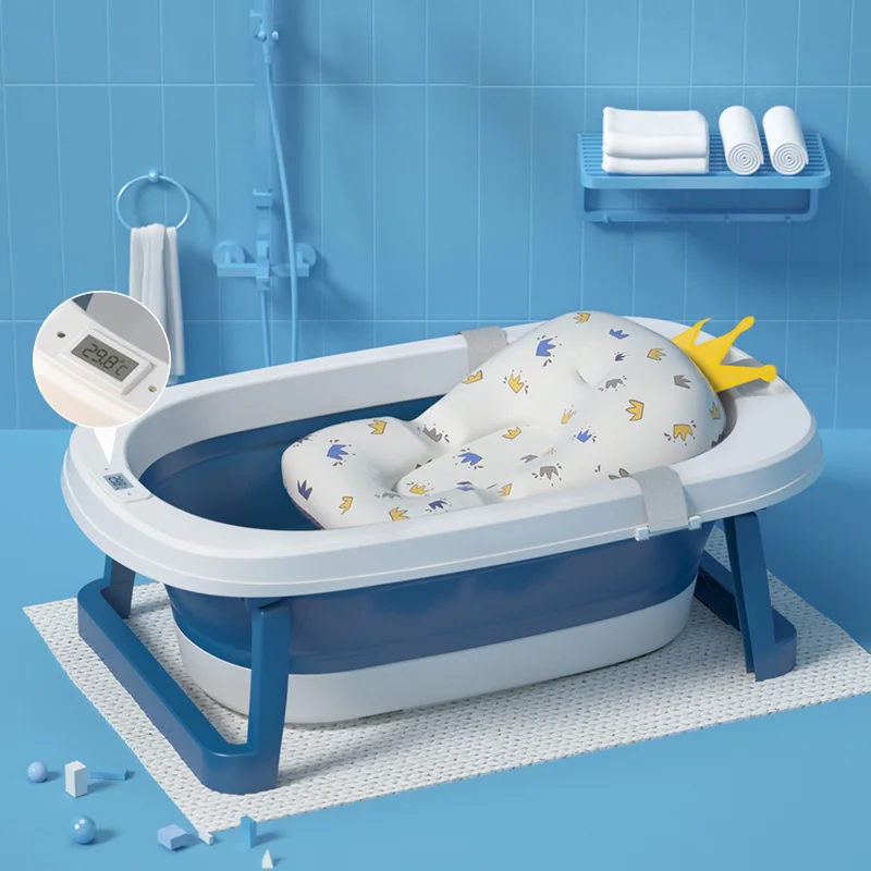 Multifunctional Plastic Baby Bathtub Easy Folding Kids Bath Tub Plastic Portable Baby Bathtub Eco-friendly