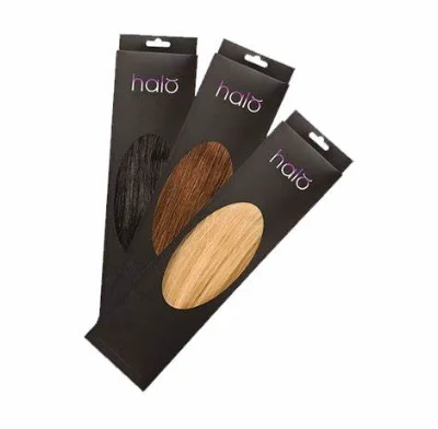 Custom Luxury Wig Hair Box Packaging Hanging Cardboard Box with Pvc Window
