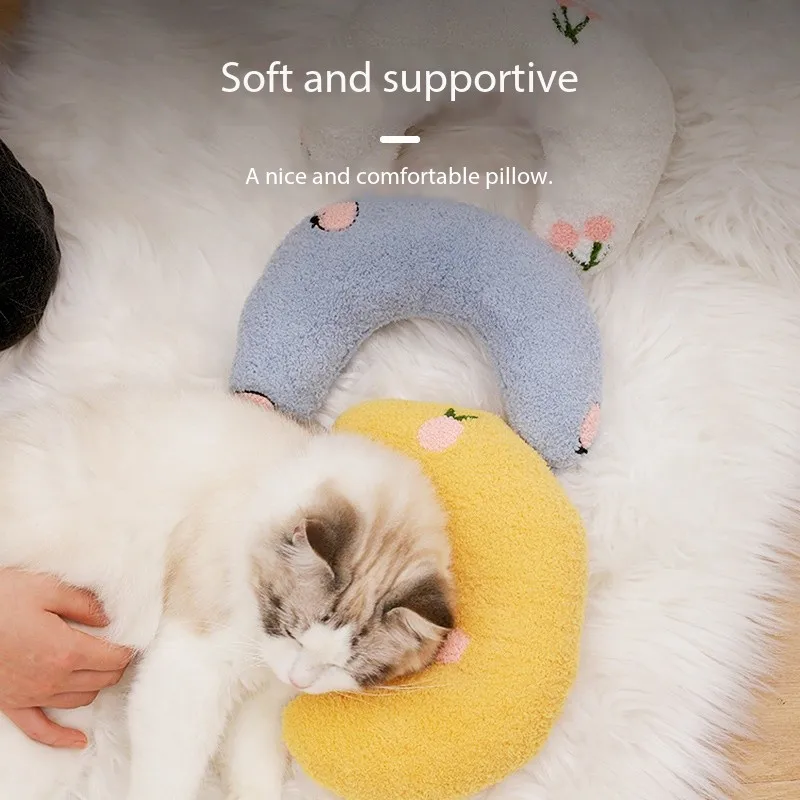 Dog Calming Pillow For Small Dogsu Shaped Pet Pillow For Joint Relief