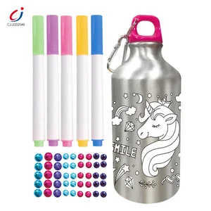 Funny Kids Toy DIY Colorful Painting Kit Color Your Own Water Bottle Educational Kid Toys Diy Color Graffiti Drawing Toy