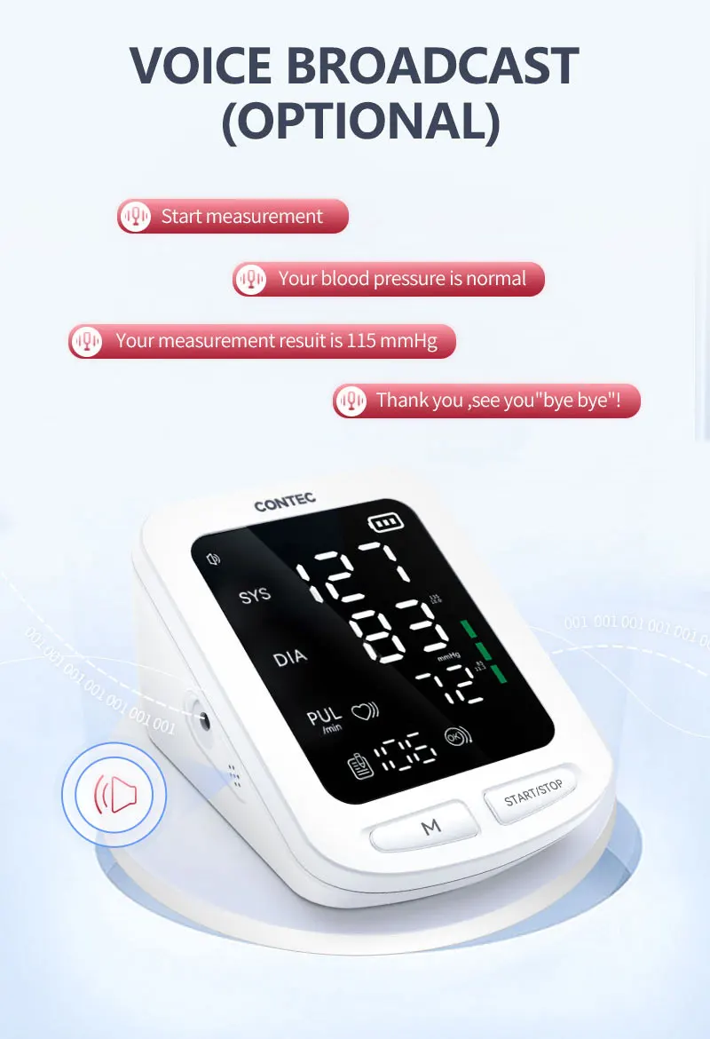 Contec08e Automatic Digital Electronic Blood Pressure Monitor