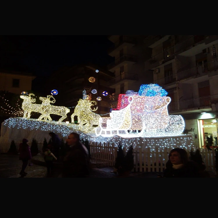 Christmas Led Copper Wire String Lights Animated Christmas Reindeer