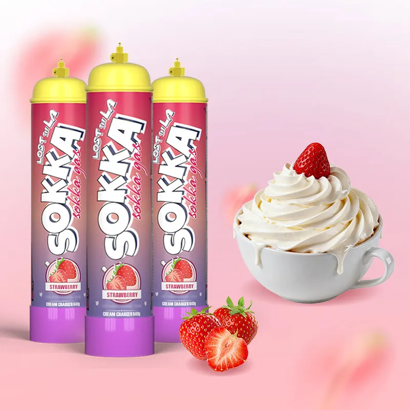 Sustainable Cream Chargers - Sokka 640g Whipped Cream Chargers