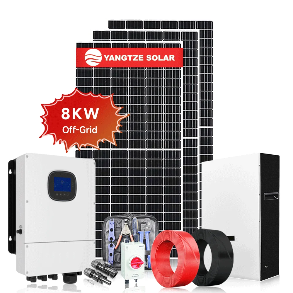 8kw Self-Contained Monocrystalline Silicon Solar Power System Off-Grid ...
