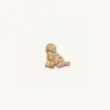 Gold-Big dog Charm