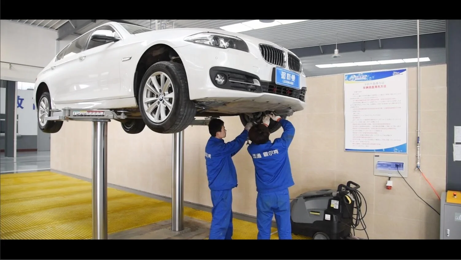 3.5 Ton China Used Double  Post Hydraulic Car Lift for Car Washing with CE Certificate
