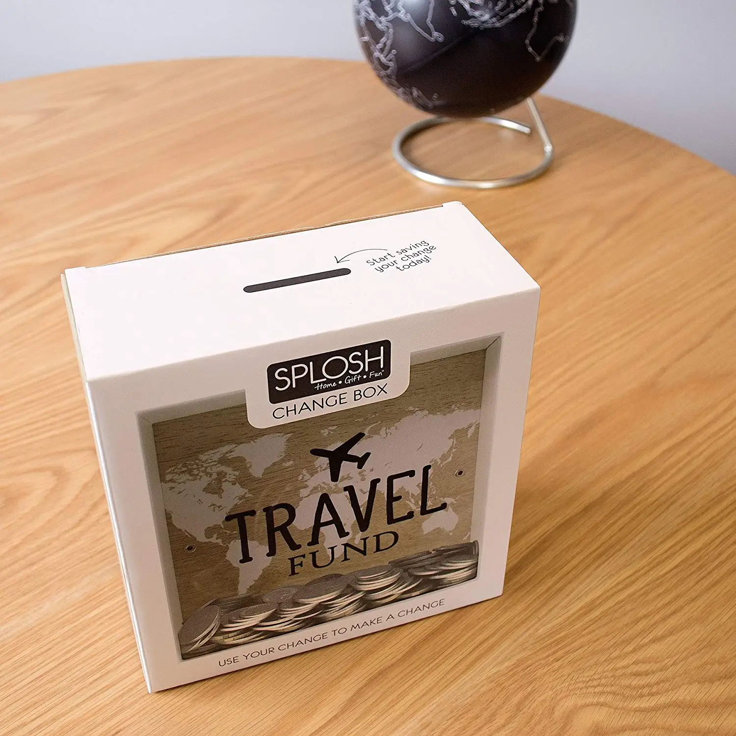 Лидер продаж на Amazon, деревянный ящик для монет и сбережений, контейнер для сбережений, копилка для создания фантазий