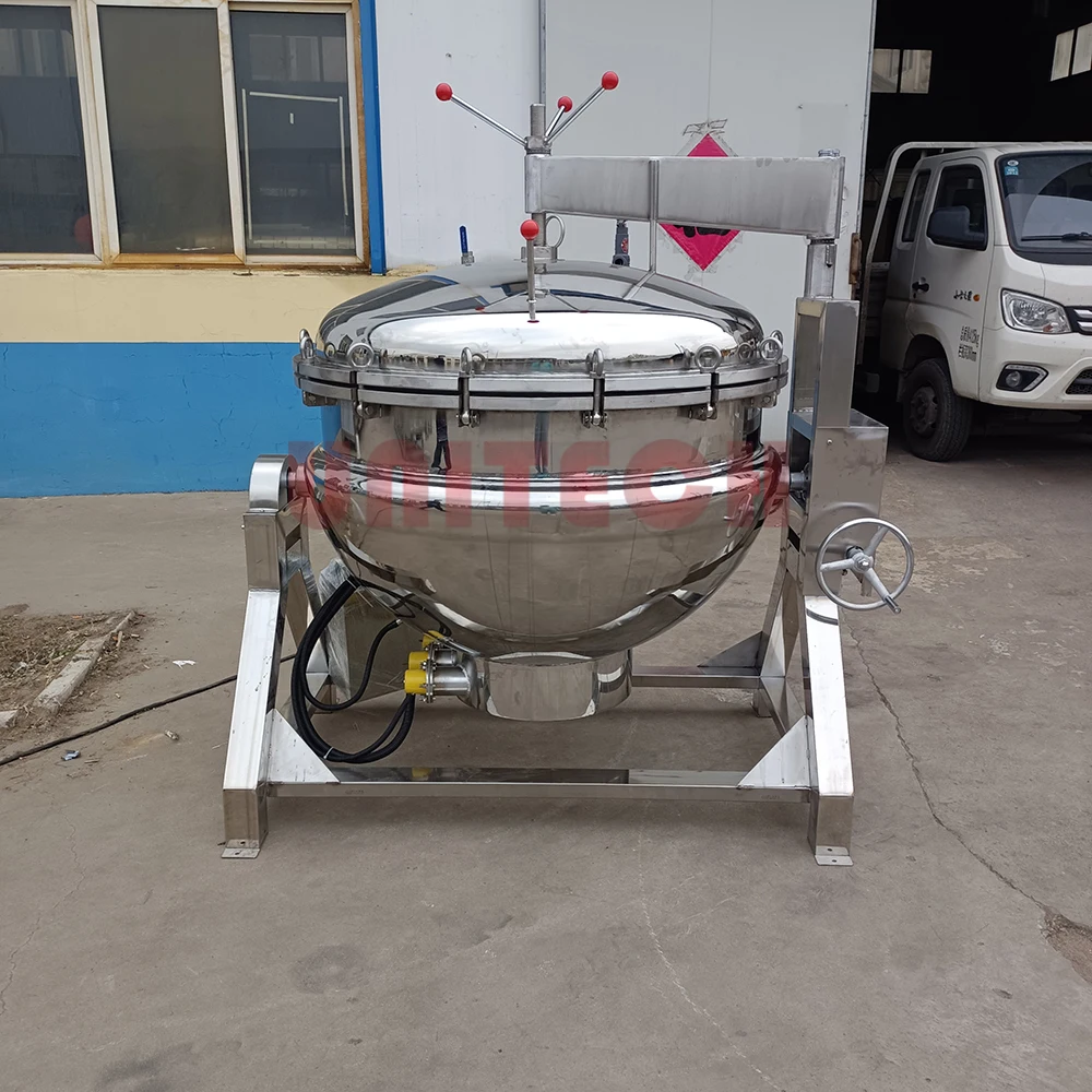 Vacuum Mixing Kettle Industrial Steam Jacketed Kettle Stainless Steel