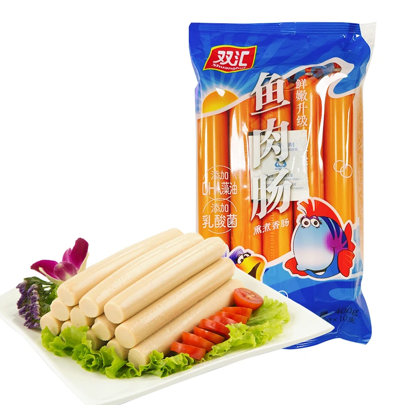 Рыбная колбаса 40 г за штуку 10 штук в пакете открытые для еды колбасные снэки оптовая цена