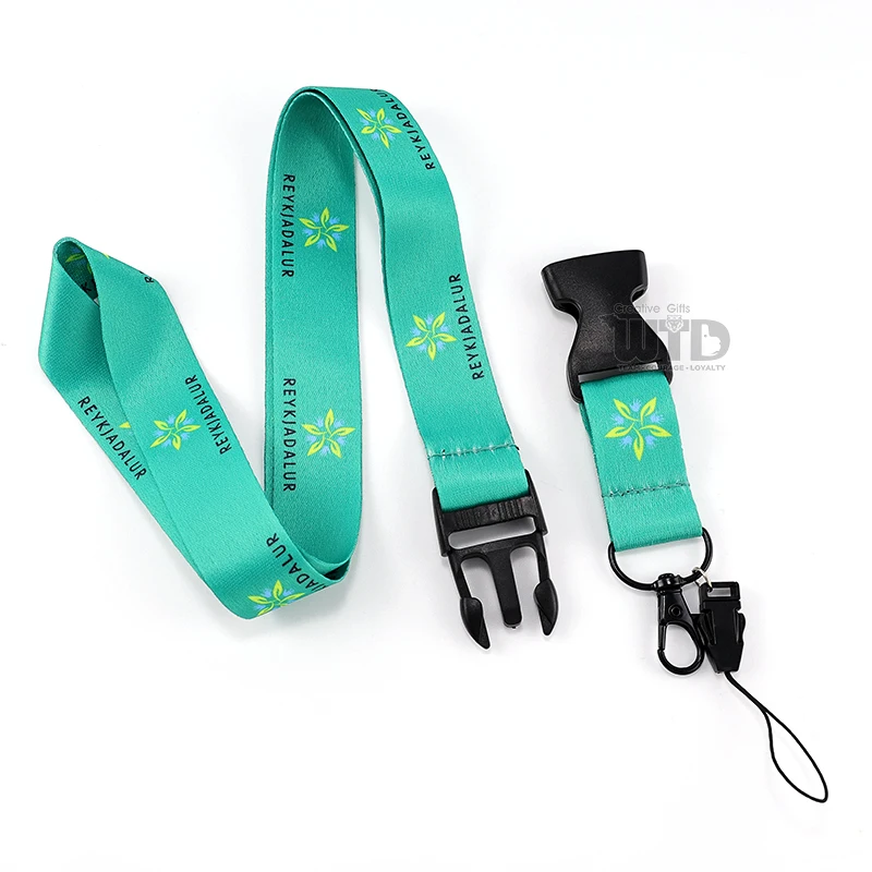 Wholesale Lanyard With Plastic Buckle Retractable Polyester Lanyard Sports Event Id Card Badge Holder Neck Straps Lanyard