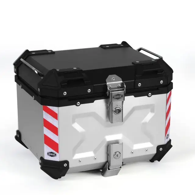 45l Top Tail Motorcycle Rear Luggage Storage Tool Helmet Box Case Lock Trunk Waterproof Aluminum
