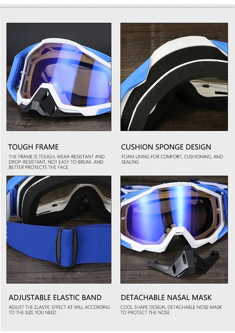 Wholesale Sport Gafas For Motorcycle Dirt Bike Goggle Roll Off