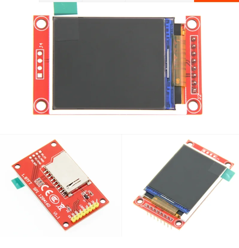 1.8 inch st7735r spi 128 160 tft lcd display setup free sample