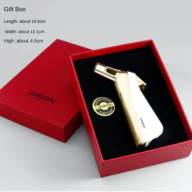 Jobon ZB8002 Windproof Metal Jet Flame Lighter - Compact Butane