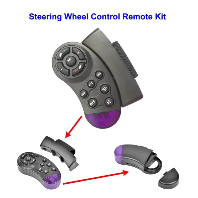 Portable Car Steering Wheel Control MP5 Multimedia Player Car Radio Car Accessories Steering Wheel Multimedia Key Controller