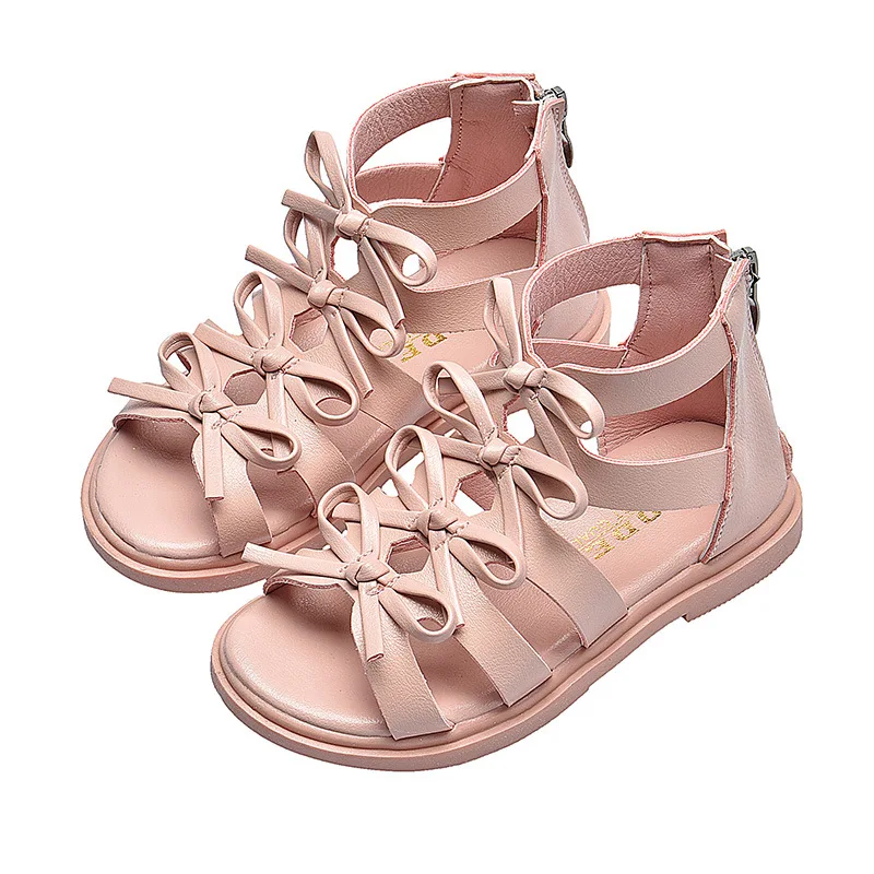 Toddler Baby Girl Gladiator Sandals Side Zipper Non Slip Open Toe Infant  Kids Knee High Roman Sandal Summer Dress Shoes | Fruugo ES