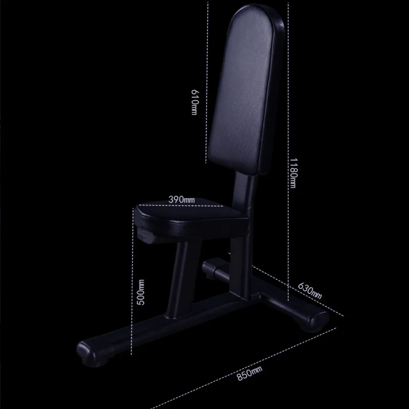 Commercial Bodybuilding Fixed Right Angle Push Shoulder Chair Dumbbell Weight Bench