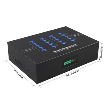 Sipolar multi 3.0 20 port usb hub Power Bank Charger sync and charging hub mobile devices cabinet A-223