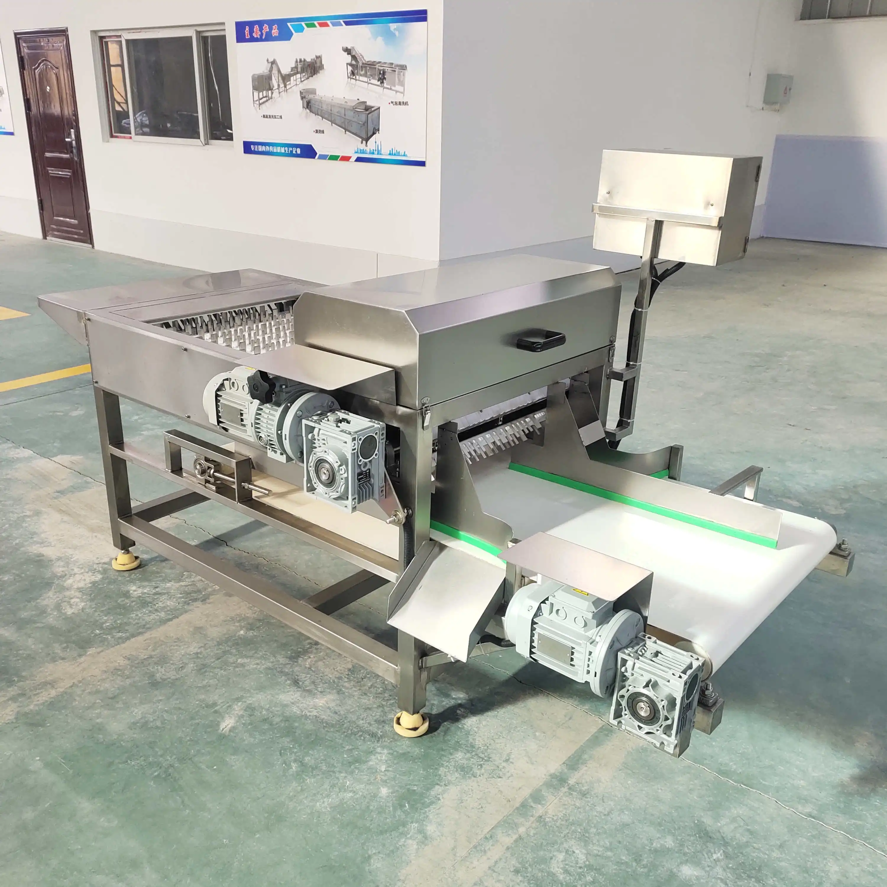 Automatic Small Electric Fresh Fish Cube Cutting Machine Price for Fish Farming